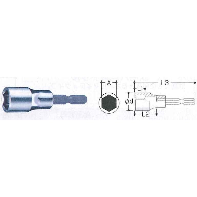 マキタ（makita） タフソケットビット 適用ボルト M8 14mm ＜A-51926