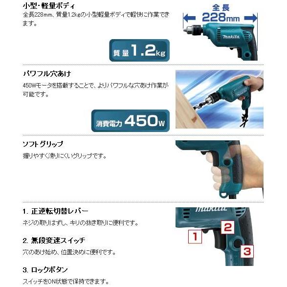 マキタ（makita） 無段変速ドリル ＜6412＞ : カイノス Yahoo