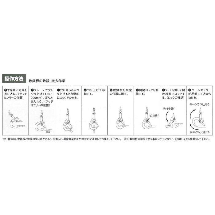 象印バールセッター ＜BRC-032＞ 敷鉄板吊り具（チェーンスリング付き）BRC32｜mikwa-kiko｜05