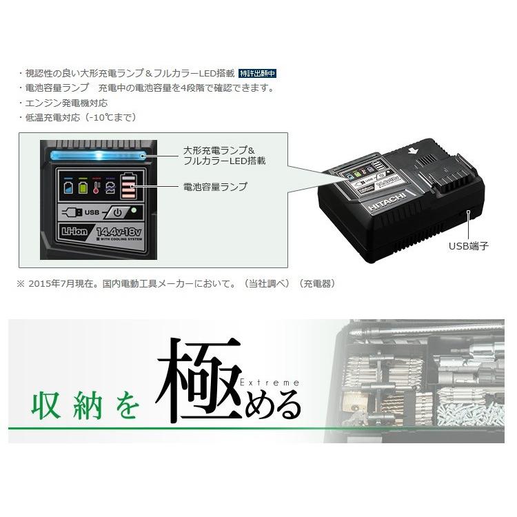 ☆日立工機 HITACHI コードレスインパクトドライバ WH14DDL2 バッテリ2個付き 充電器付き ケース付き リチウムイオン 充電式 HiKOKI 札幌 北20条店 HiKOKI（ハイコーキ） HIKOKI（ハイコーキ）14.4V コードレス