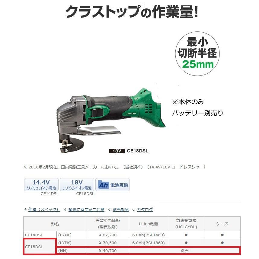 HiKOKI ハイコーキ コードレスシャー 18V 14.4V 本体のみ HiKOKI ハイコーキ コードレスシャー 18V 14.4V 本体のみ
