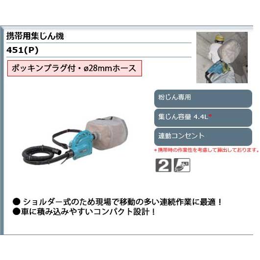 マキタ（makita） 集塵機 粉じん専用 小型集じん機 ＜ 451(P) ＞掃除機