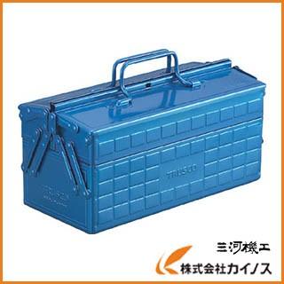 ブルー TRUSCO 2段工具箱 350X160X215 ST-350-B : カイノス Yahoo