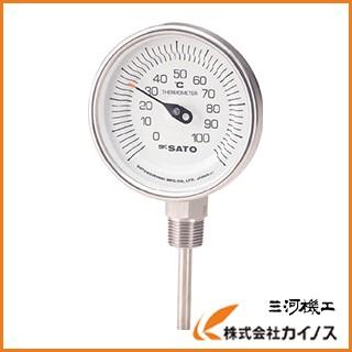 佐藤 バイメタル温度計BMーS型 BM-S-90S-5