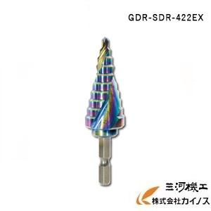 モトユキ ステップドリル 鉄・ステンレス用 4-22 φ6.35mm＜GDR-SDR