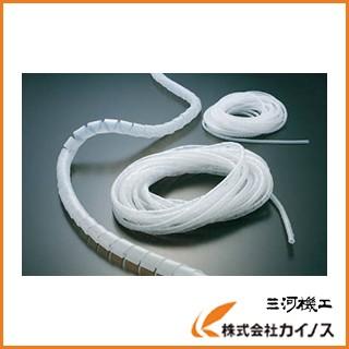 TRUSCO スパイラルチューブ 10m 結束径Φ15.0〜50.0 白 TSP19W