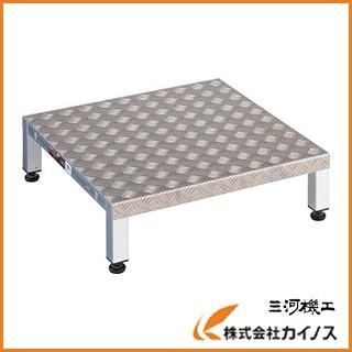 TRUSCO 高床式アルミ製ステップ 600X600XH190〜220 TFSH-0660AL