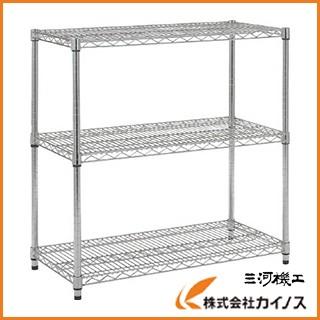 TRUSCO ステンレス製メッシュラック H923XW905XD457 3段 TSM-3343