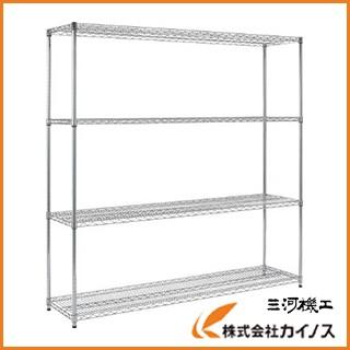 TRUSCO ステンレス製メッシュラック H1838XW1205XD305 4段 TSM-6434