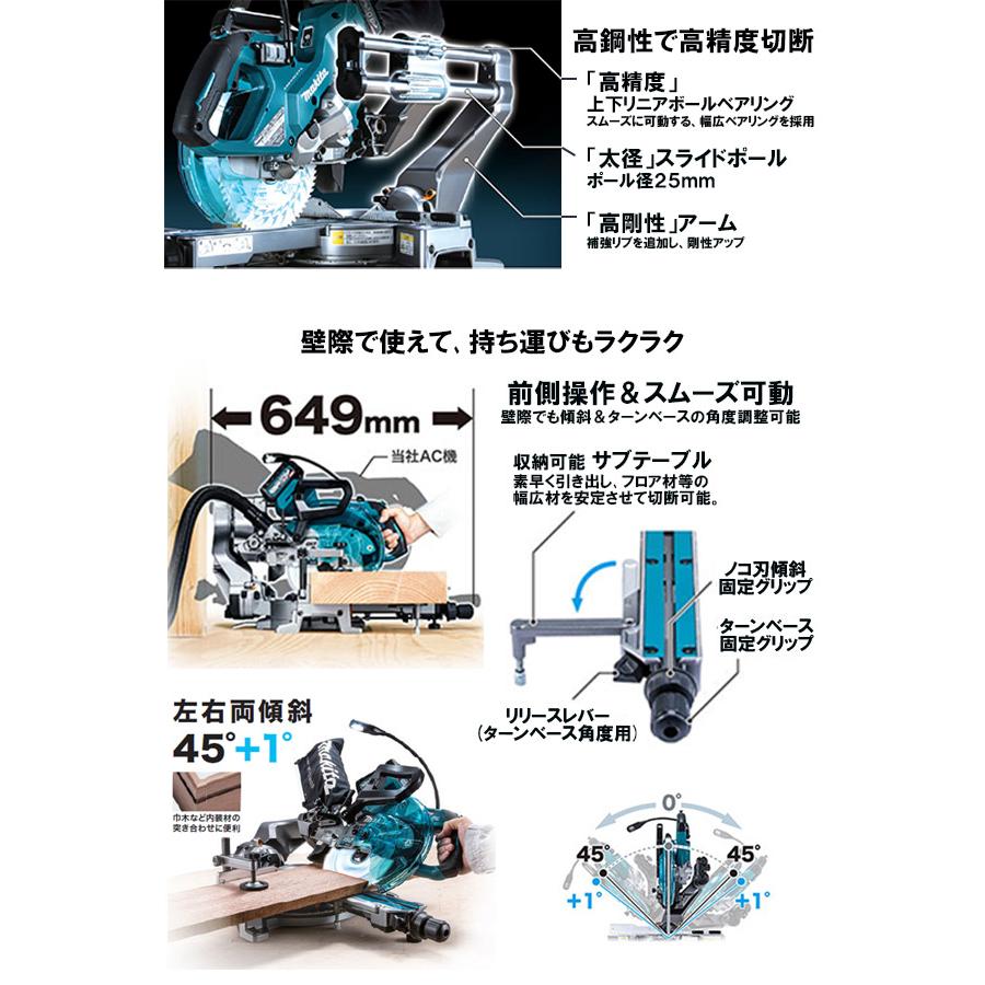 マキタ（makita） 40Vmax 充電式スライドマルノコ 190mm ＜LS008GZ