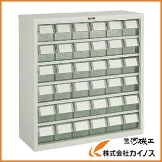 （送料別途見積）TRUSCO バンラックケース M型 透明引出小X36個 305M-N36S TM