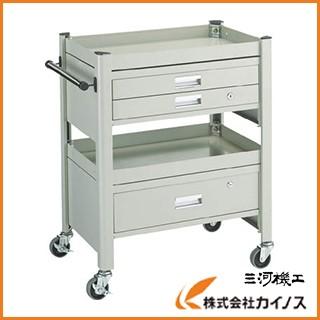 TRUSCO コンビネーションワゴン 643X427XH880 1段・2段引出付 TCW-81ADE
