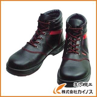 シモン 安全靴 編上靴 SL22−R黒／赤 26.0cm SL22R-26.0 : カイノス 