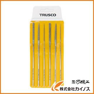 TRUSCO ダイヤモンドミニヤスリ 平・半丸・丸 6本組セット TMIS1