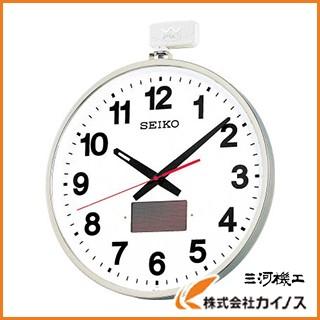 SEIKO（セイコー） ソーラー屋外用大型電波掛時計 527×450×78 金属枠