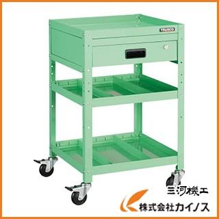 TRUSCO ラビットワゴン 500X500 引出1段 仕切2段付 YG色 RBW-853S2V