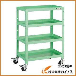 TRUSCO ラビットワゴン 600X400 ゴム車輪 YG色 RBW-964