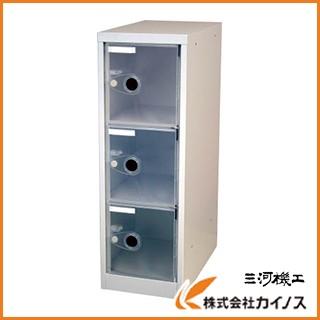 TRUSCO スケルトンロッカー 1列X3段 クリア TSL3-TM