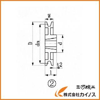 EVN ブッシングプーリー SPA 315mm 溝数1 SPA315-1 - その他DIY、業務