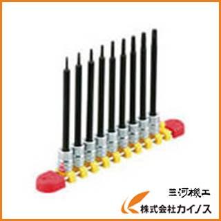 KTC 6.3sq.ロングT型トルクスビットソケットセット［9コ組］ TBT2L09T