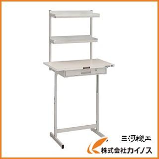 TRUSCO 小型作業デスク 上棚付 700X450 W色 VU-701DW
