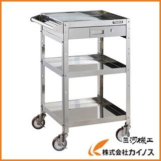 TRUSCO クリーンラビット 100φウレタン車SUS金具 1段引出ハンドル付 CRB-953HVSU100