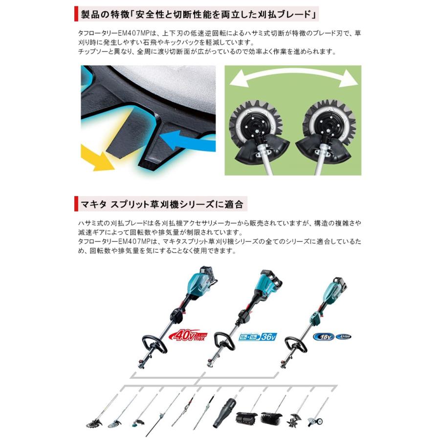 マキタ（makita） スプリット草刈機用 タフロータリーハサミ刃
