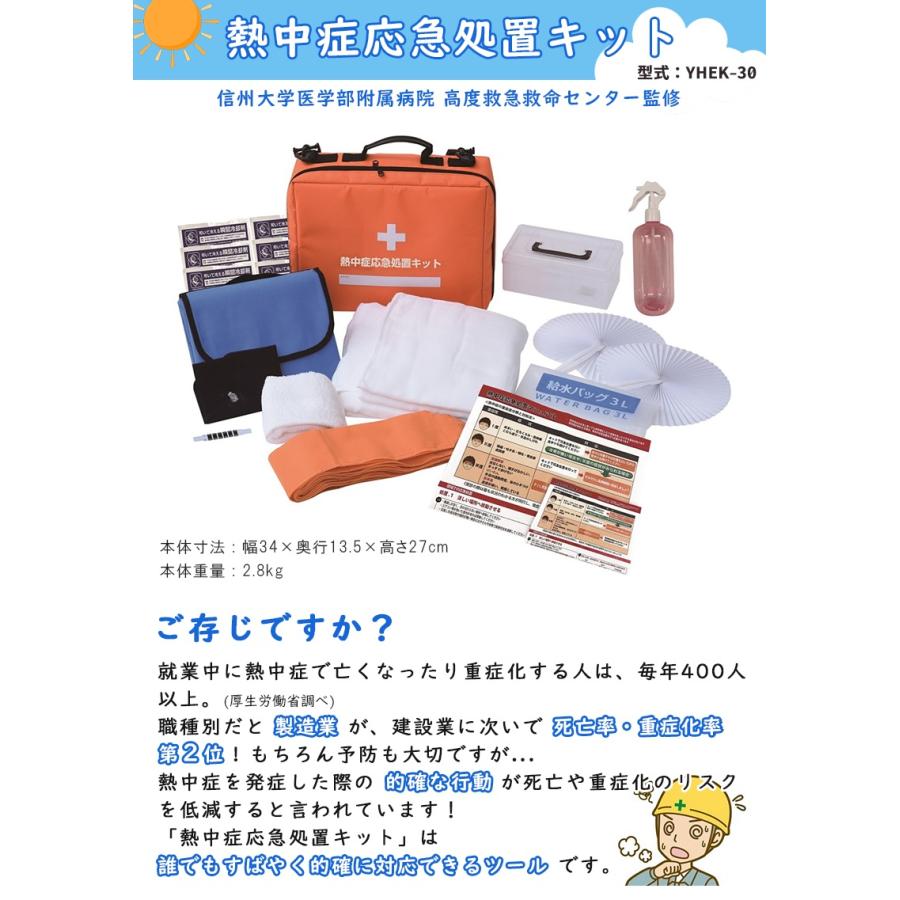 山善 熱中症応急処置キット 【YHEK-30】 : カイノス Yahoo