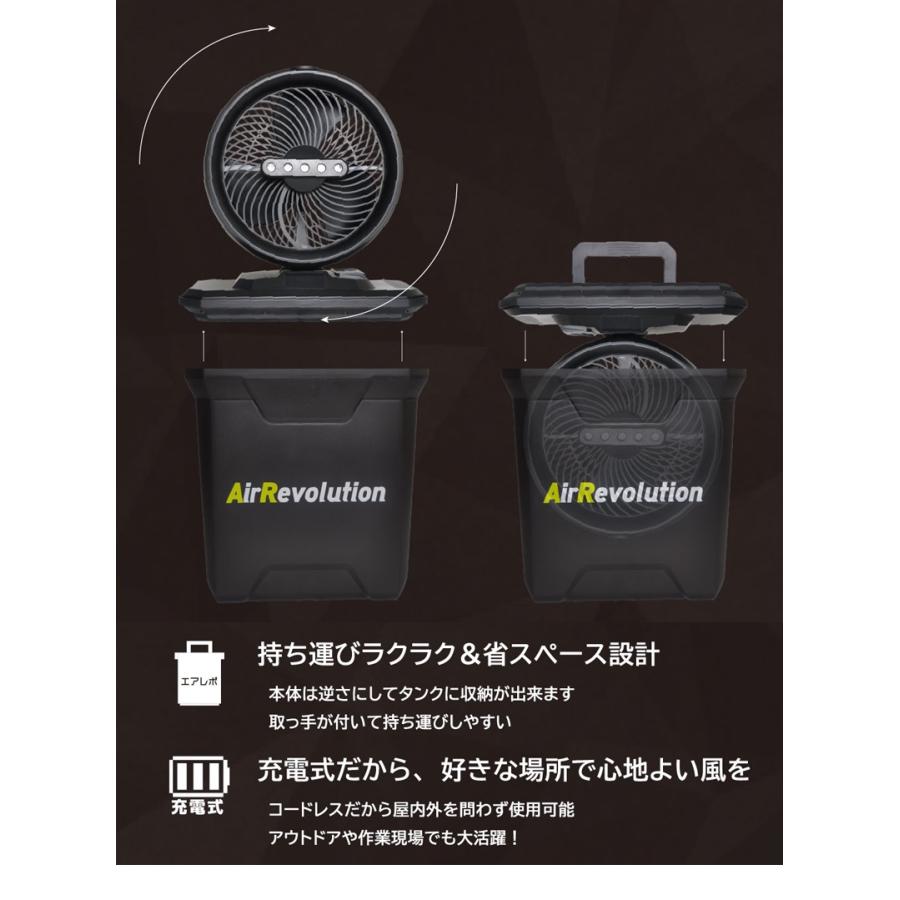 KMネクスト ポータブル エアレボリューション ミストファン 【Portable