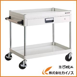TRUSCO フェニックスワゴン 750X500 薄型1段引出付 YG色 PEW-773Z-YG