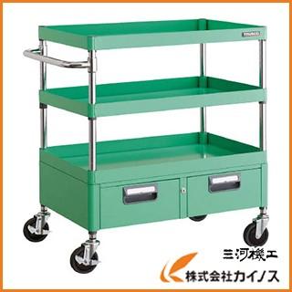 TRUSCO フェニックスワゴン 600X400XH880 2列引出付 YG色 PEW-963W-YG