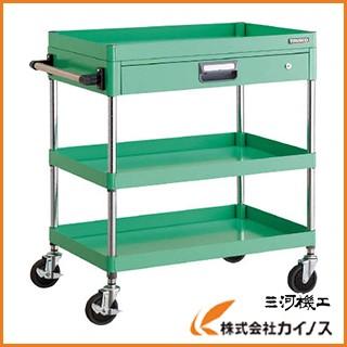 TRUSCO フェニックスワゴン 750X500 薄型1段引出付 W色 PEW-973Z-W