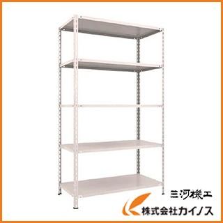 TRUSCO 軽量棚 中棚ボルトレス型 W1200XD600XH2100 5段 L74W-15 NG