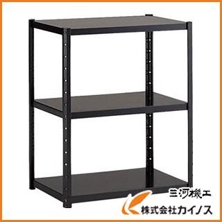 TRUSCO中山 TRUSCO ソフトラック W875XD400XH740 3段 黒 SL-0703L BK