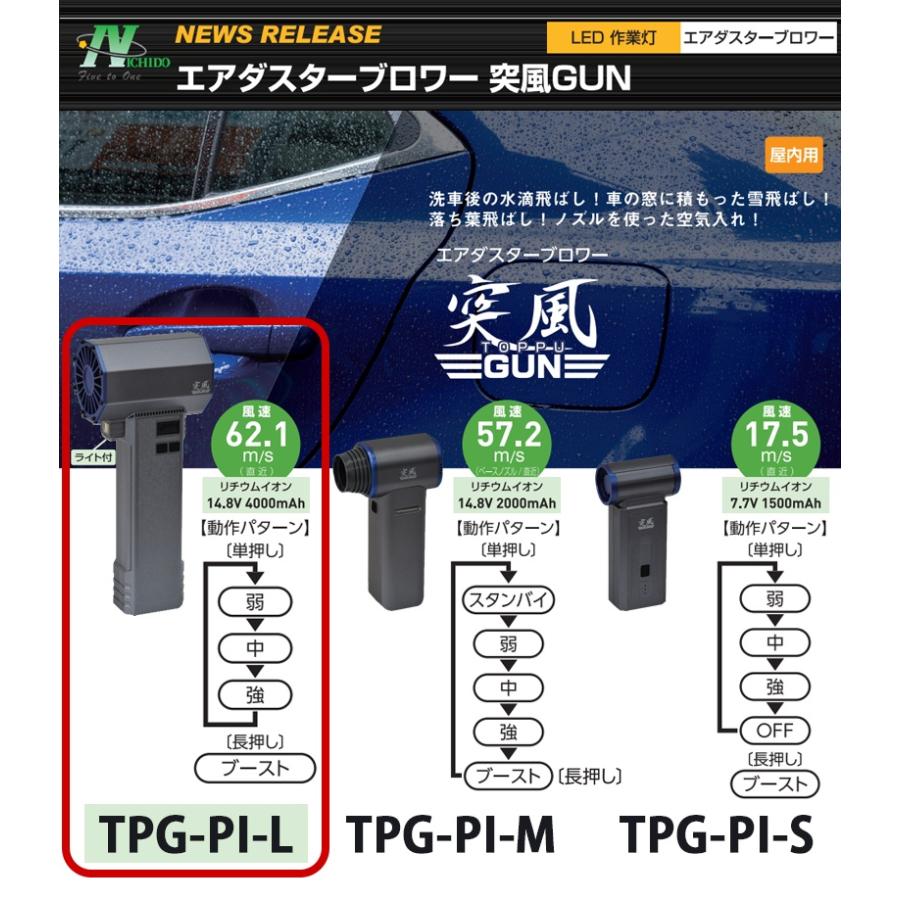 日動工業 日動(NICHIDO) エアダスターブロワー 突風GUN イーグル 【TPG