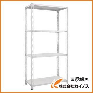トラスコ中山 TRUSCO セミボルトレス軽量棚 W875XD300XH1800 4段 W色 SBL-6334-W SBL6334W