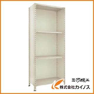 トラスコ中山 TRUSCO 軽量棚背板・側板付 1200X450XH2100 4段 ネオグレ 74X-24 NG74X24