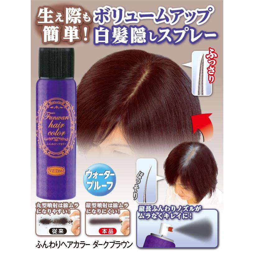 白髪隠しボリュームアップヘアスプレー ふんわりヘアカラー ダークブラウン 094 002 Gl マイキーズ 通販 Yahoo ショッピング