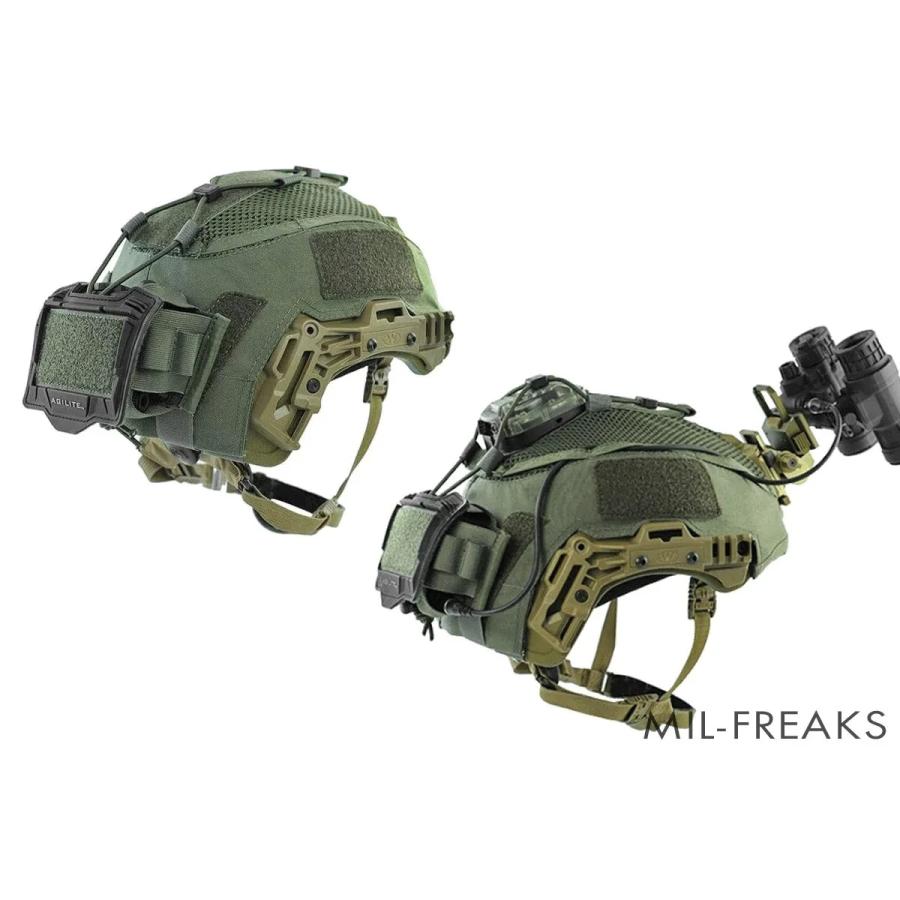 実物AGILITE ヘルメットカバー　レンジャーグリーン新品 Agilite Team Wendy EXFIL用 ヘルメットカバー レンジャーグリーン M/L
