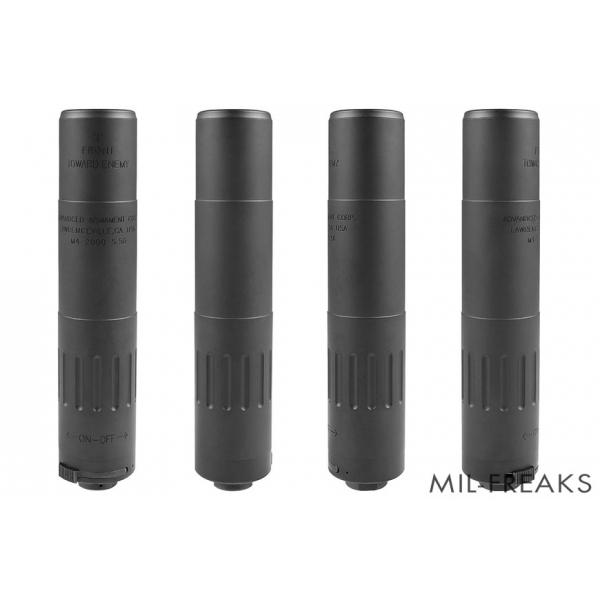 Airsoft Artisan AACタイプ M4-2000 サプレッサー + Blackout 51T
