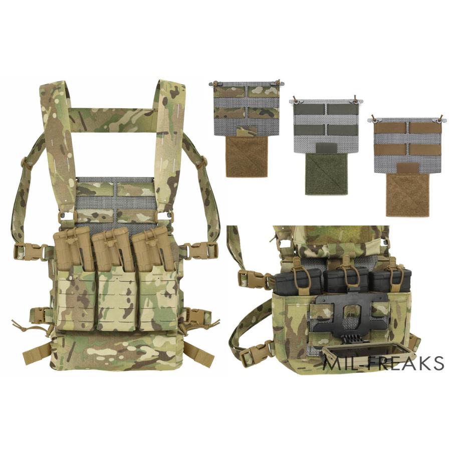 FERRO CONCEPTS Chesty ATAK MOLLEパネル マルチカム : ミリタリー
