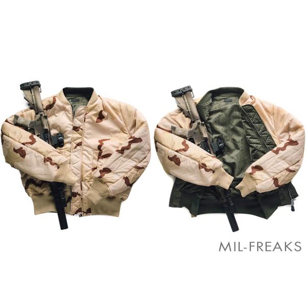 QILO x ALPHA INDUSTRIES MA-1 Bomber リバーシブルジャケット