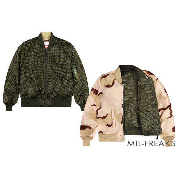 QILO x ALPHA INDUSTRIES MA-1 Bomber リバーシブルジャケット
