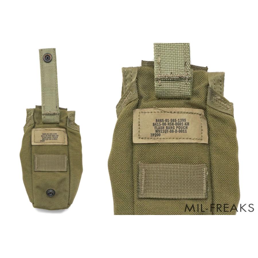 US 米軍実物 Eagle Industries シングル フラッシュバン ポーチ カーキ