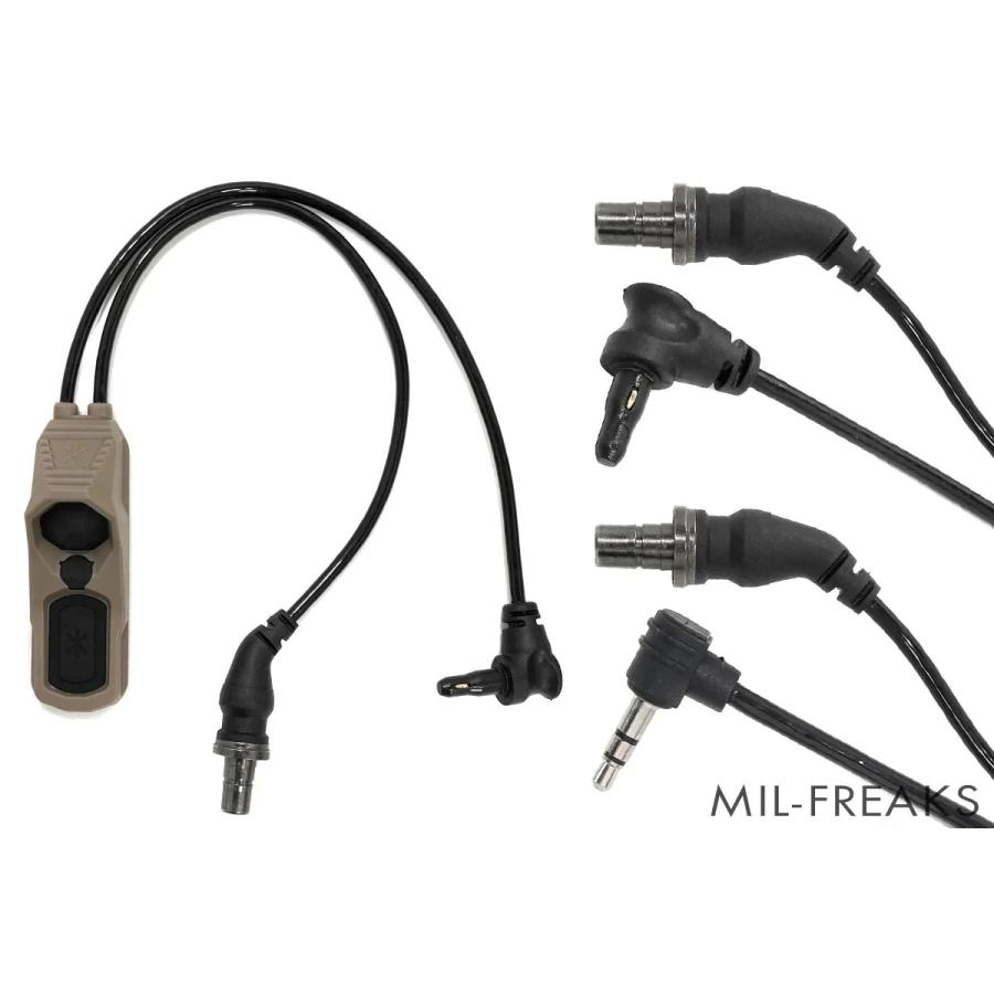 Spec Precision UNITYタイプ AXON デュアル リモートスイッチ SureFire/クレーン/3.5mm フラットダーク ...