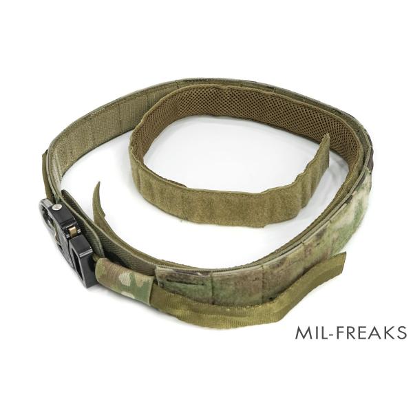 Raptorタイプ Dunbar Austrialpin製 D-ring COBRAバックル ガンベルト マルチカム 【イギリス軍】 実物生地使用[M (32-36インチ)]