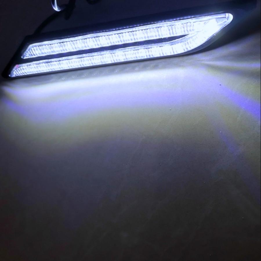 ユーロデザイン 2本SET 高輝度 デイライト LED サイドマーカー 汎用 12V ウインカー リアマーカー 白 ホワイト｜mil-parts｜07