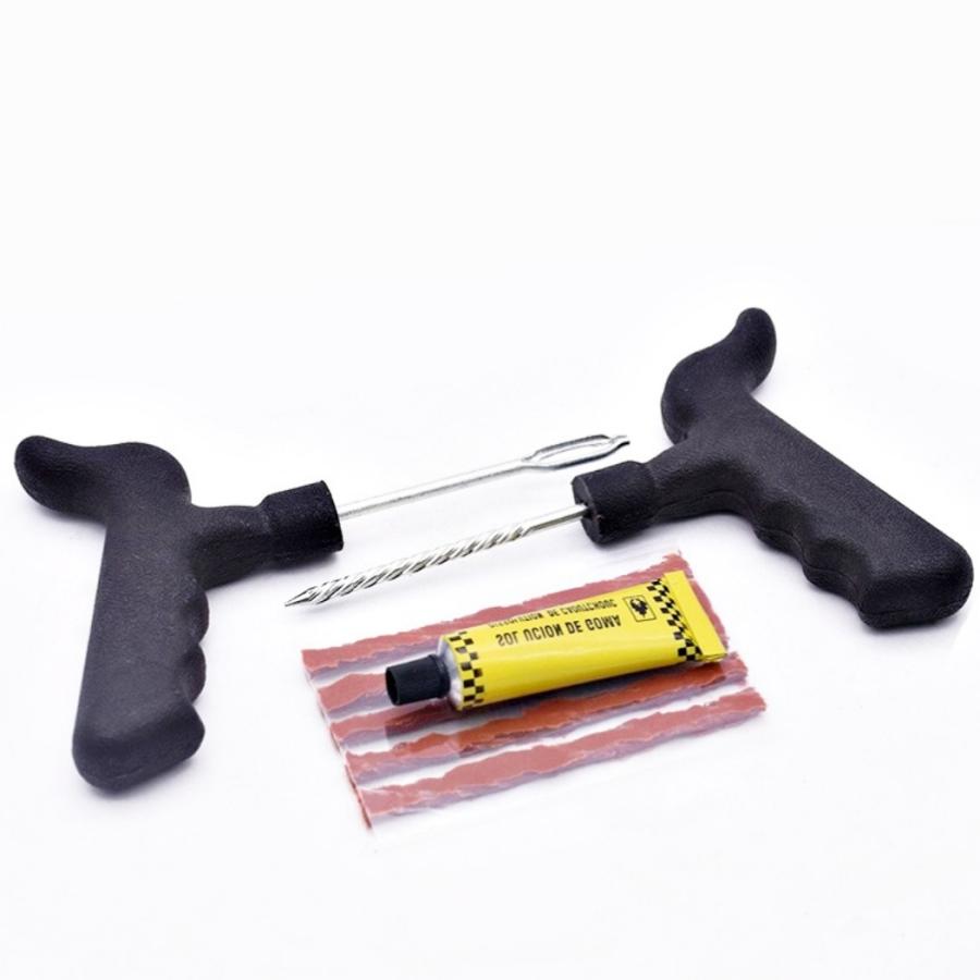 タイヤパンク修理キット チューブレス 5回分 車 バイク タイヤ