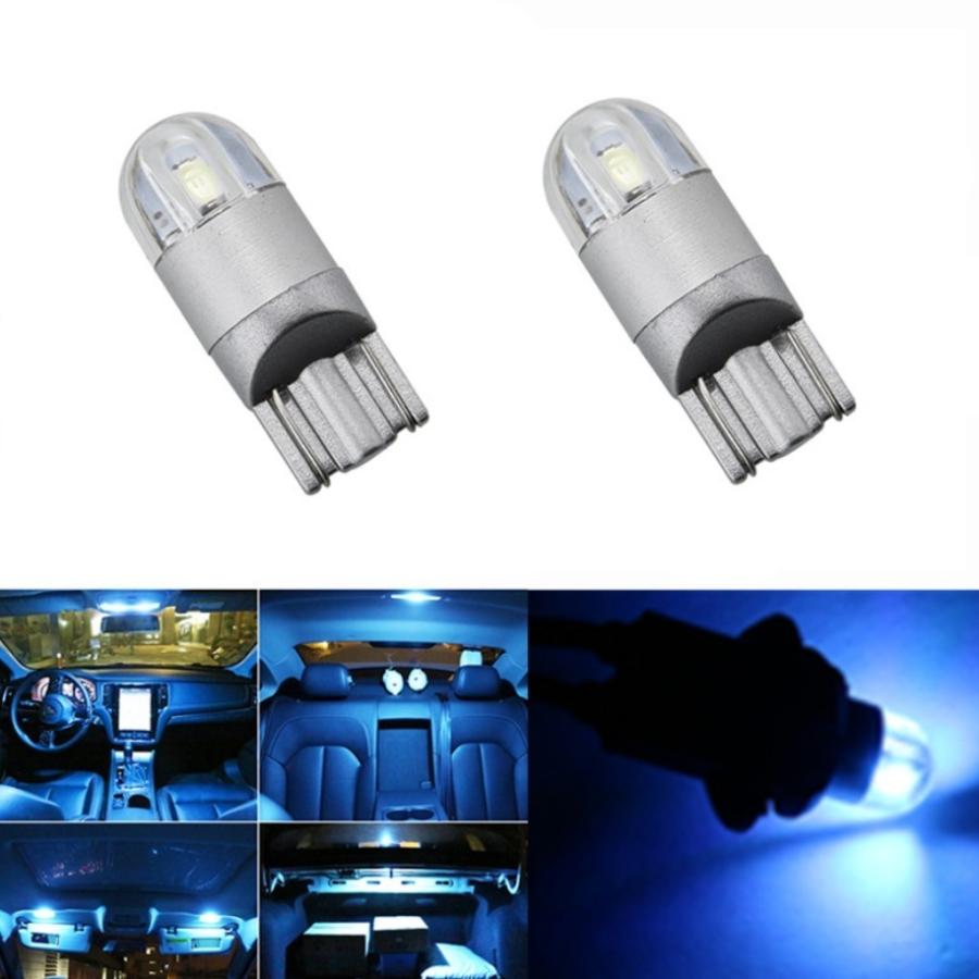 T10/T15/T16 2SMD アンバー ホワイト アイスブルー LED ポジション球