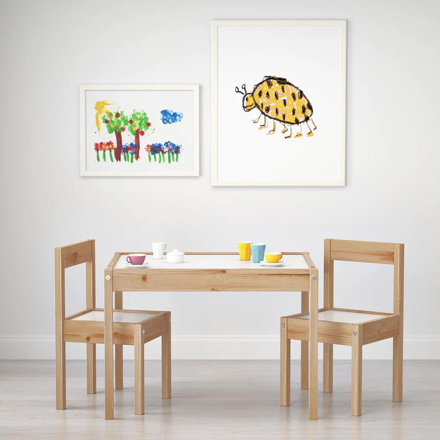 イケア（IKEA） レット LATT 子供用テーブル チェア2脚付 北欧